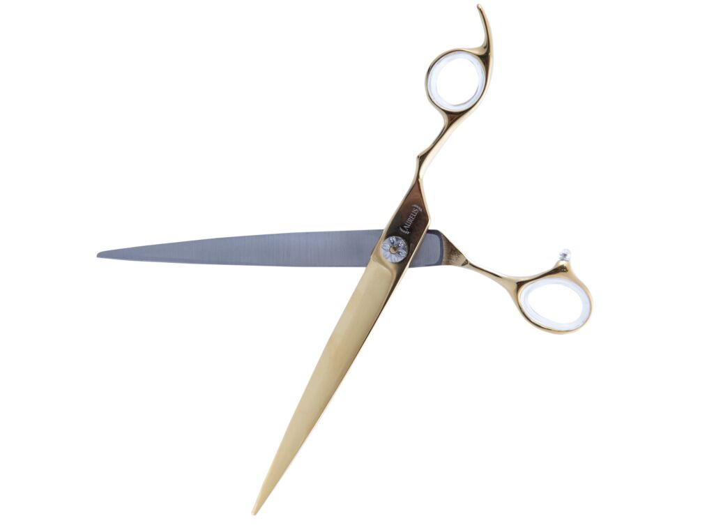 DezynaDog Aureus Gold Curved 8" Scissors