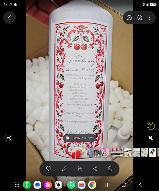 Mother Fluffer Detangling Conditioner - Black Cherry - The Pawdinary