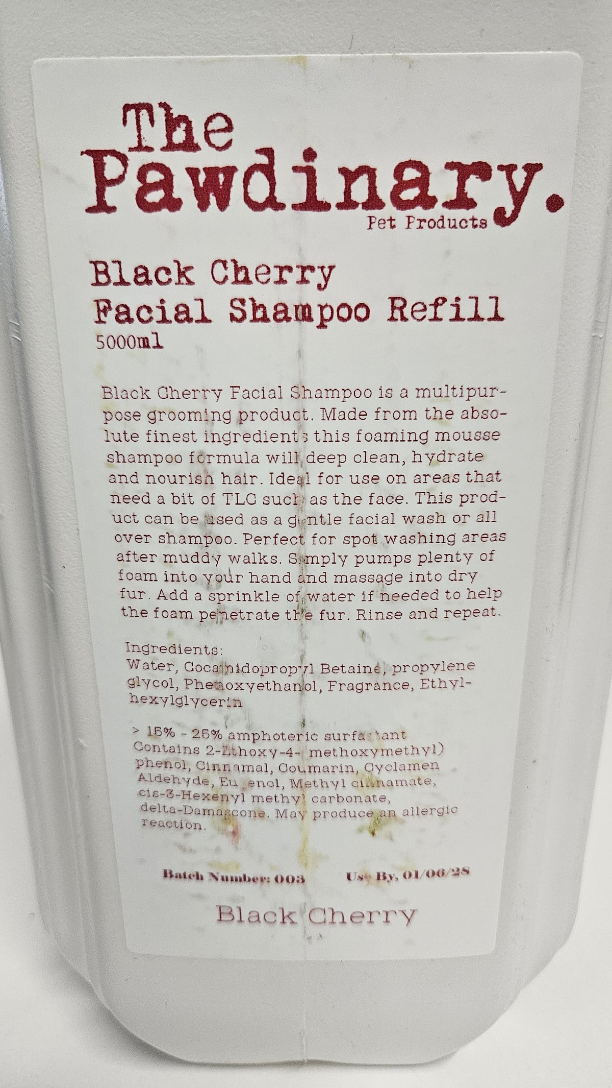 Facial Shampoo, Black Cherry - The Pawdinary